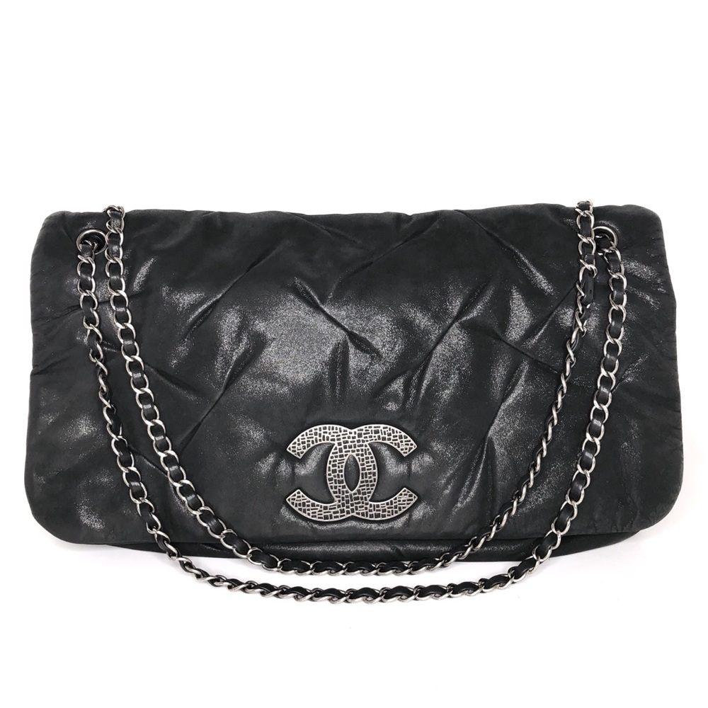 Rare CHANEL Sac Class Rabat UNI in Noir
